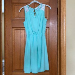 Charming Charlie Blue and White Sundress